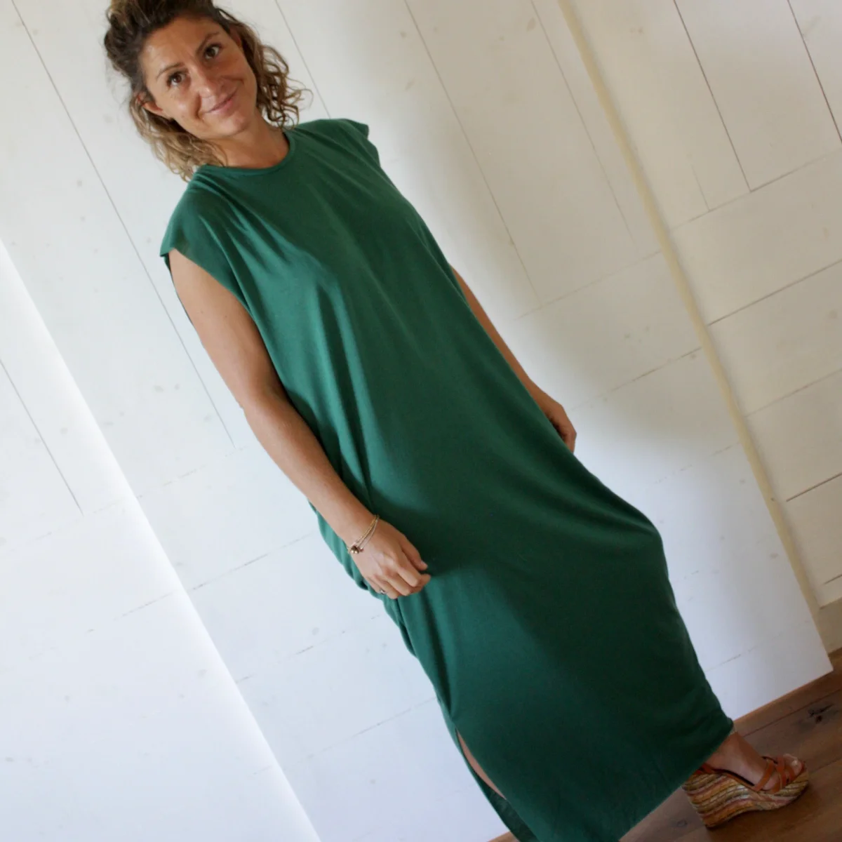 Robe longue plissée Femme I 3 Coloris – Image 3