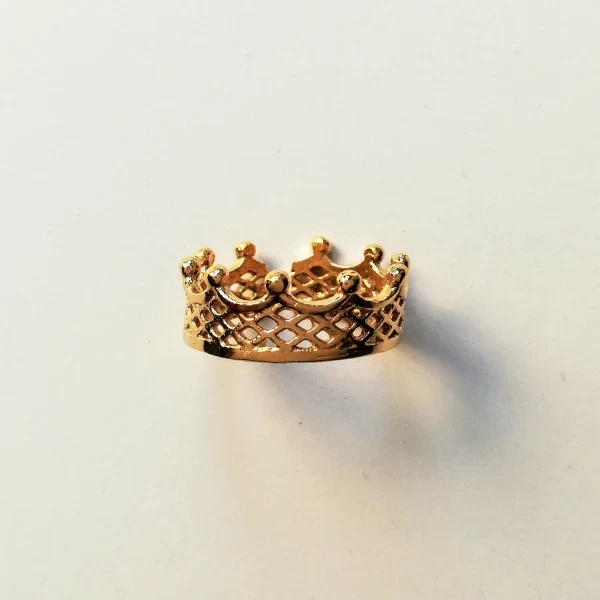 Bague couronne dorée - Divine Queen – Image 2