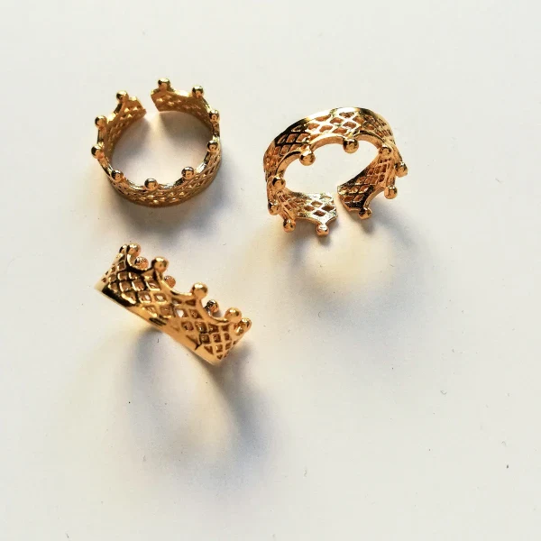 Bague couronne dorée - Divine Queen – Image 7