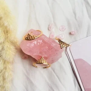 Bague dorée couronne - Souveraine