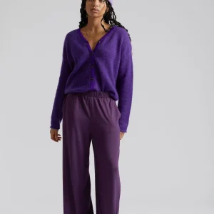 Pantalon en jersey mauve vegan pour femme - Binita