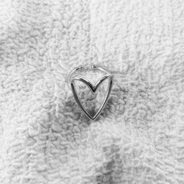 Bague coeur argent - S'aimer – Image 5