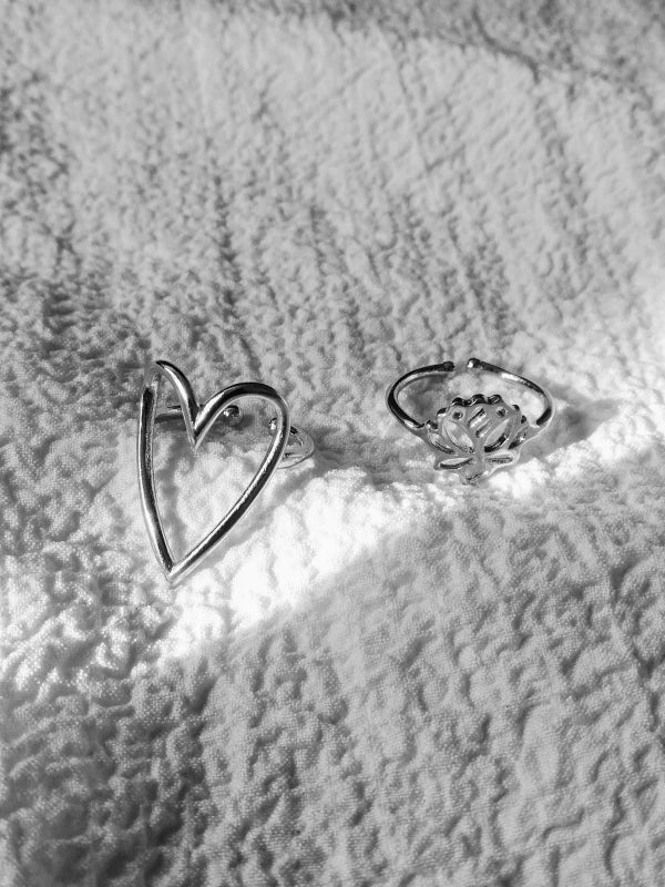 Bague coeur argent - S'aimer – Image 6