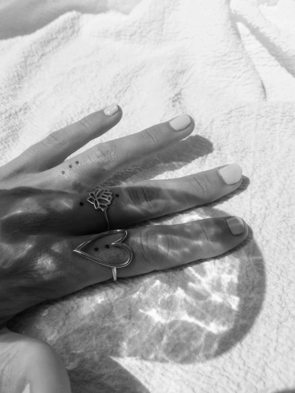 Bague coeur argent - S'aimer – Image 7