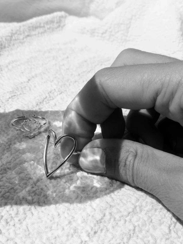 Bague coeur argent - S'aimer – Image 8