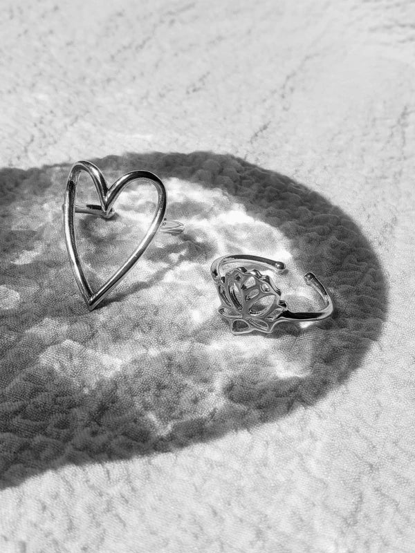 Bague coeur argent - S'aimer – Image 9