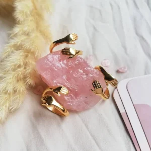 Bague câlin dorée - Amour Propre