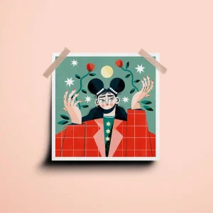 Illustration engagée papier recyclé Bloom