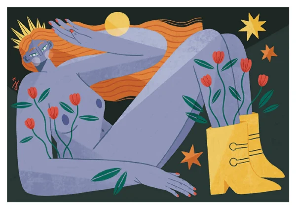 Illustration engagée papier recyclé Giant Woman – Image 3