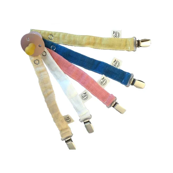 Attache-tétine pour bébé en coton bio | 5 coloris – Image 2