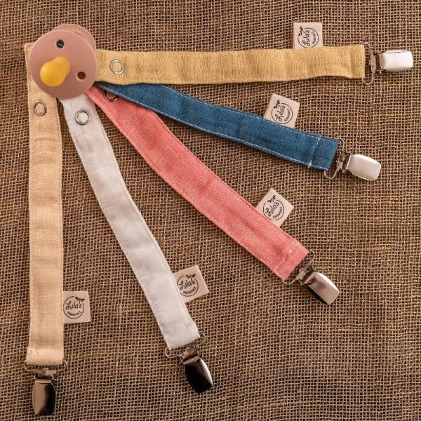 Attache-tétine pour bébé en coton bio | 5 coloris – Image 3