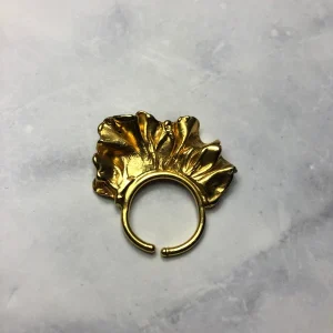 Bague faite main dorée I Dance