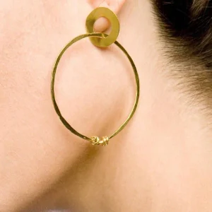 Boucles d'oreilles rondes argenté ou doré - Why not