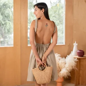 Robe en coton dos nu Pam - plusieurs coloris