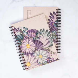 Agenda weekly planneur intemporel en papier recyclé I Plusieurs illustrations