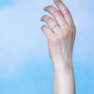 Bague en fil d'argent et Iolite - DooBop