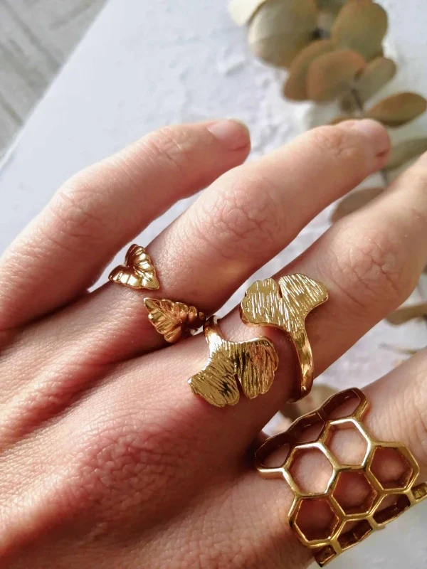 Bague or - Hêtre – Image 6