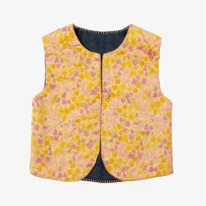 Gilet matelassé Crème Liberty pour bébé