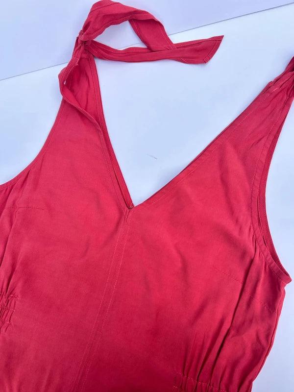 Robe rayonne rose vegan - Marnie – Image 6