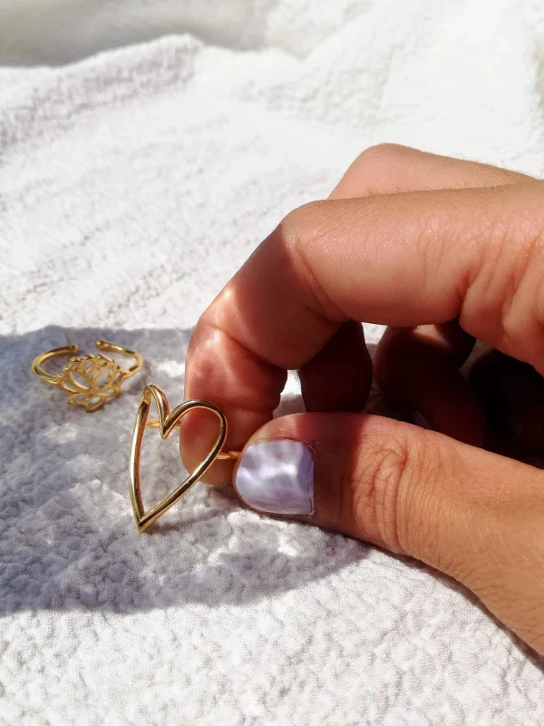 Bague fine cœur - S'aimer – Image 5