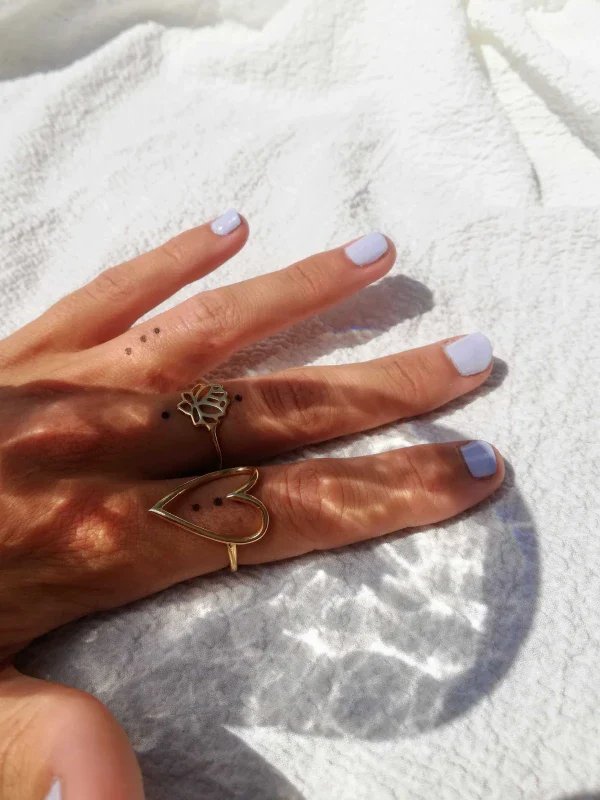 Bague fine cœur - S'aimer – Image 7