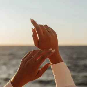 Bague dorée ou argentée - Little disco