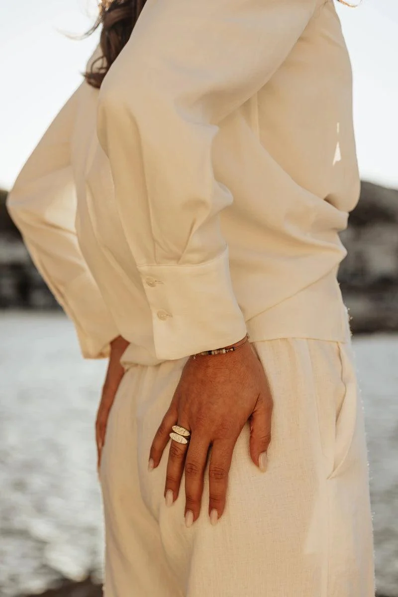 Bague dorée ou argentée - Estia – Image 2