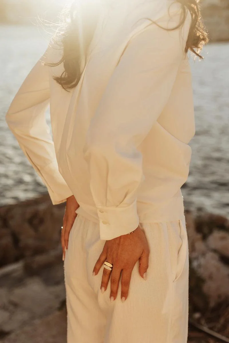 Bague dorée ou argentée - Estia – Image 3