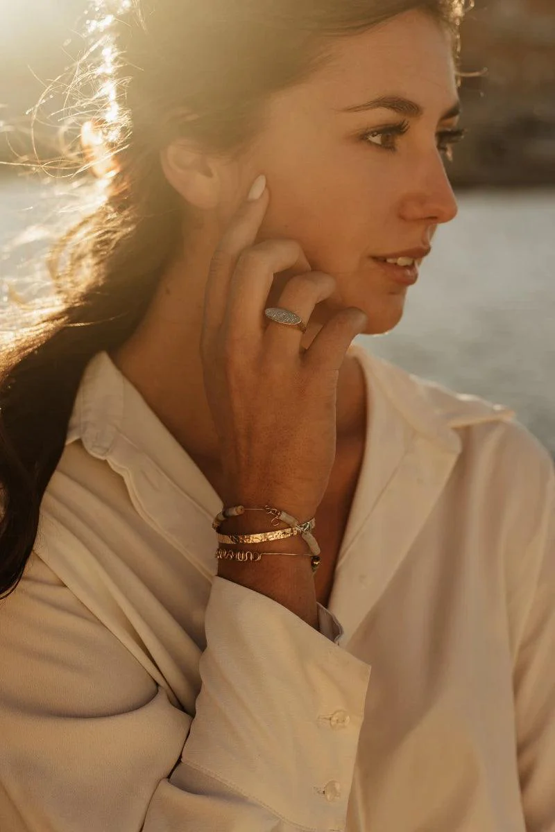 Bague dorée ou argentée - Estia – Image 4