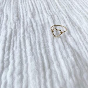 Bague dorée avec coeur - Mon cœur