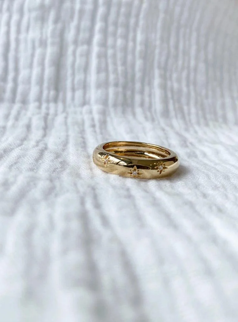 Bague dorée - Stardust – Image 3