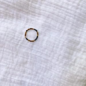 Bague en pierres naturelles facettées oeil de tigre - Tiny stones Strength