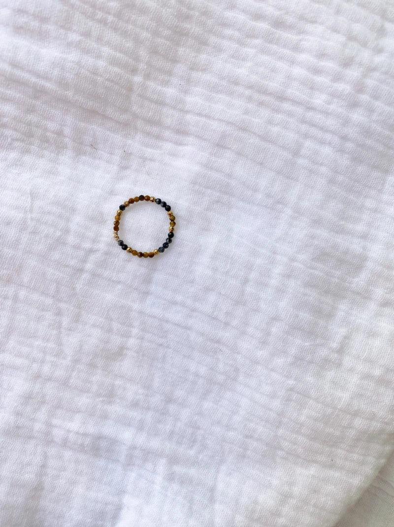 Bague en pierres naturelles facettées oeil de tigre - Tiny stones Strength – Image 2