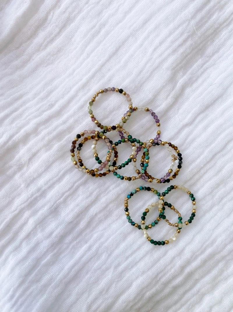 Bague en pierres naturelles facettées oeil de tigre - Tiny stones Strength – Image 4