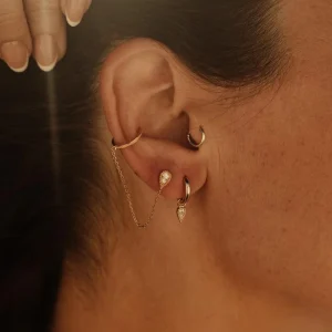 Bijou d’oreille doré ou argenté - Spike