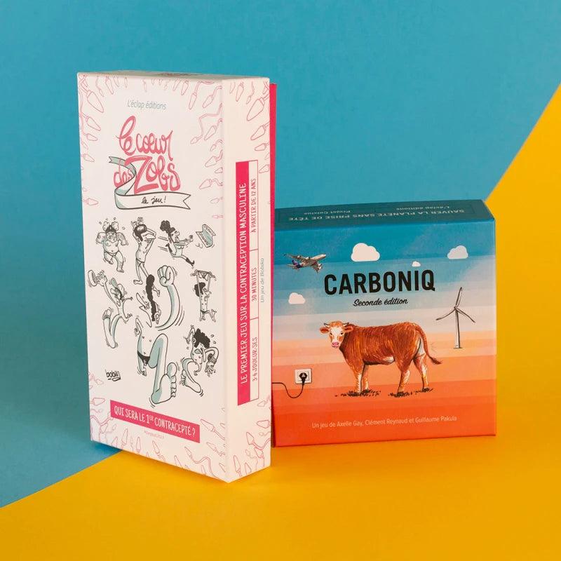 Pack jeux de société 2 degrès - Jeu Carboniq + le coeur des zobs – Image 5