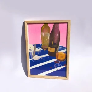 Affiche d'illustration risographie format A4