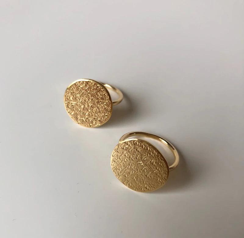 Bague dorée plate - Hoja – Image 5