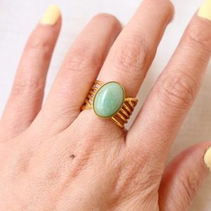 Bague vague Aventurine