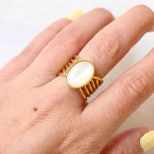Bague vague Nacre