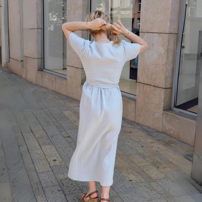 Robe longue en coton bio - Plusieurs coloris – Image 5