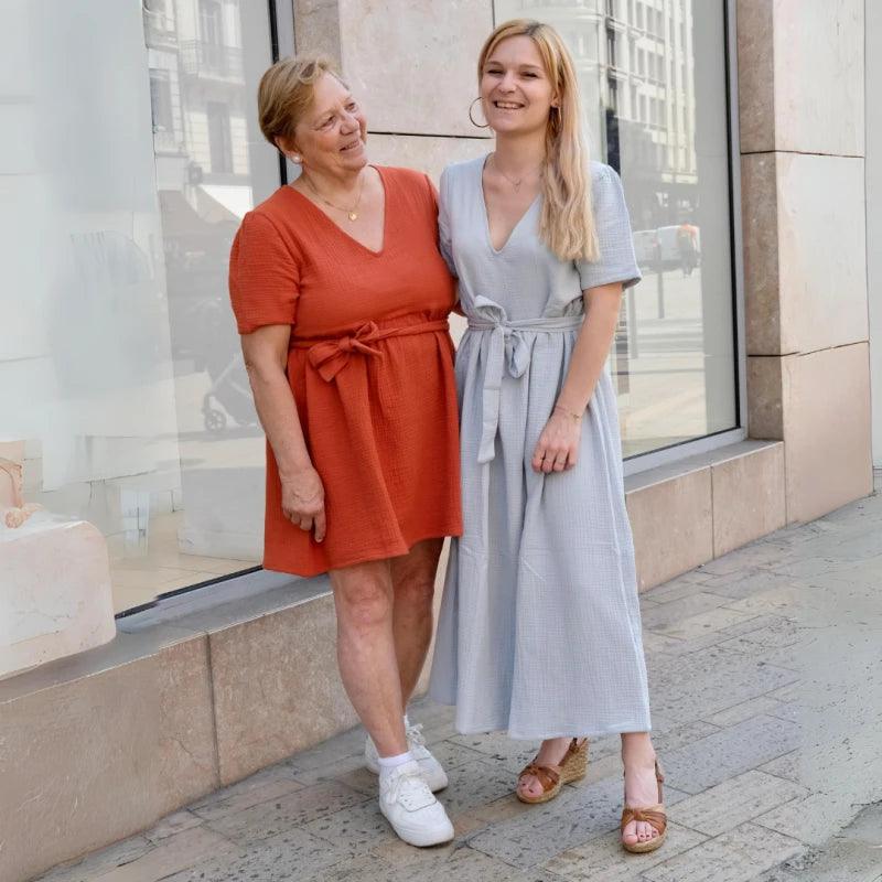 Robe longue en coton bio - Plusieurs coloris – Image 6