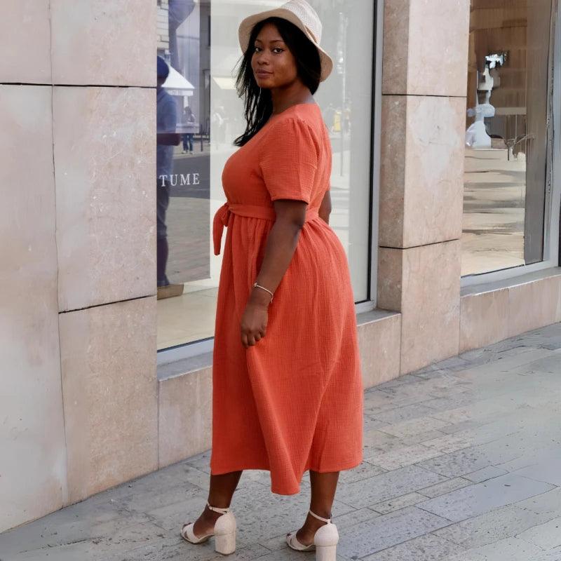 Robe longue en coton bio - Plusieurs coloris – Image 7