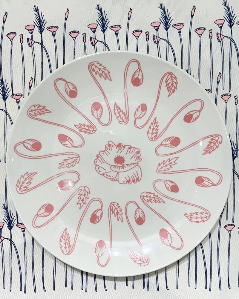 Petite assiette fleuris en porcelaine – Image 4