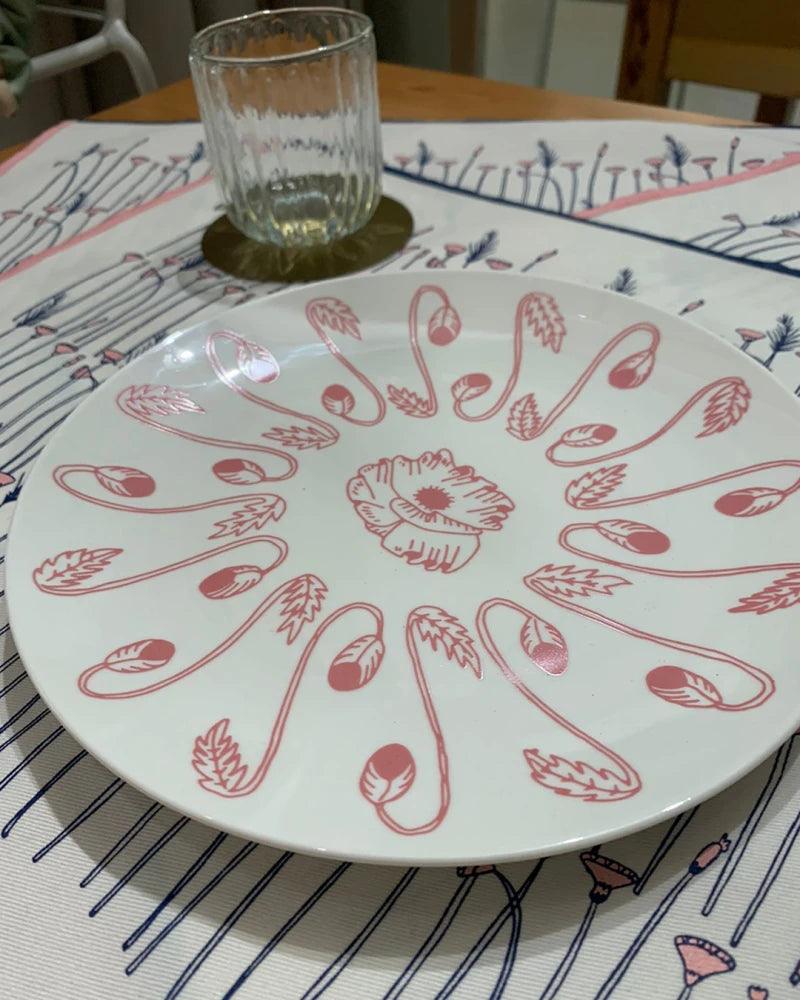 Petite assiette fleuris en porcelaine – Image 5