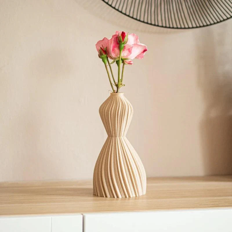 Vase en bois recyclé - Aurora inspiration robe de mariée – Image 5