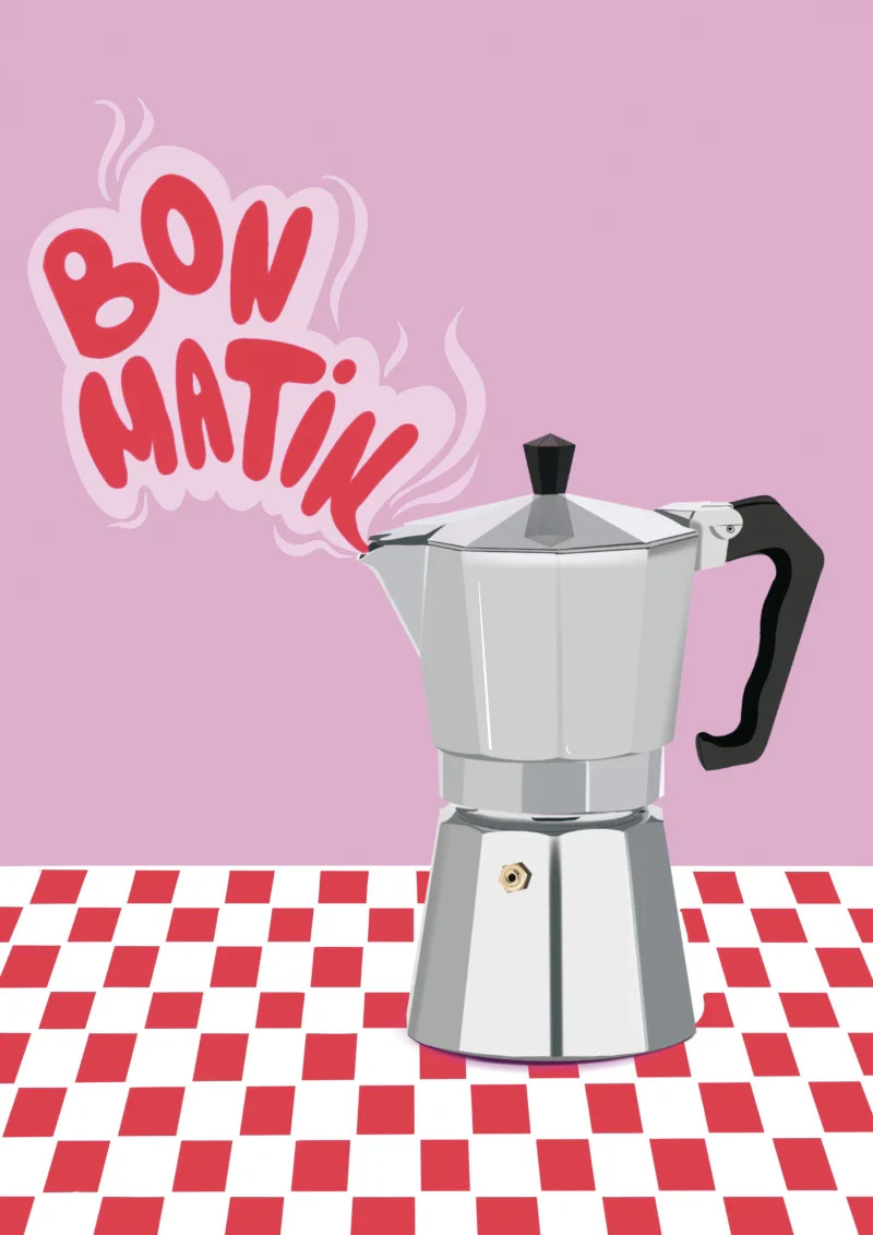 Affiche illustration numérique - Bon matin – Image 3