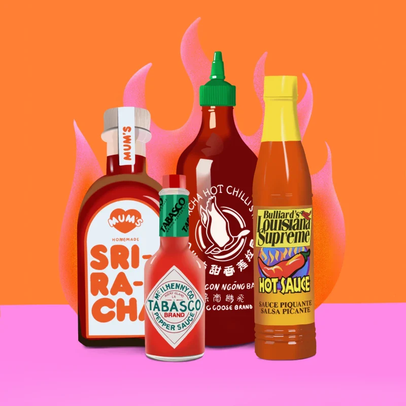Illustration carrée - Sauces piquantes – Image 3