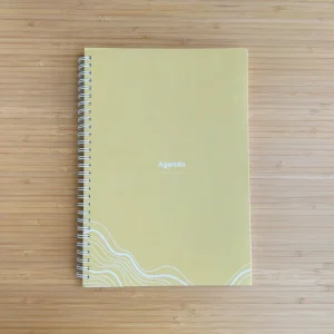 Agenda jaune non daté éco-responsable