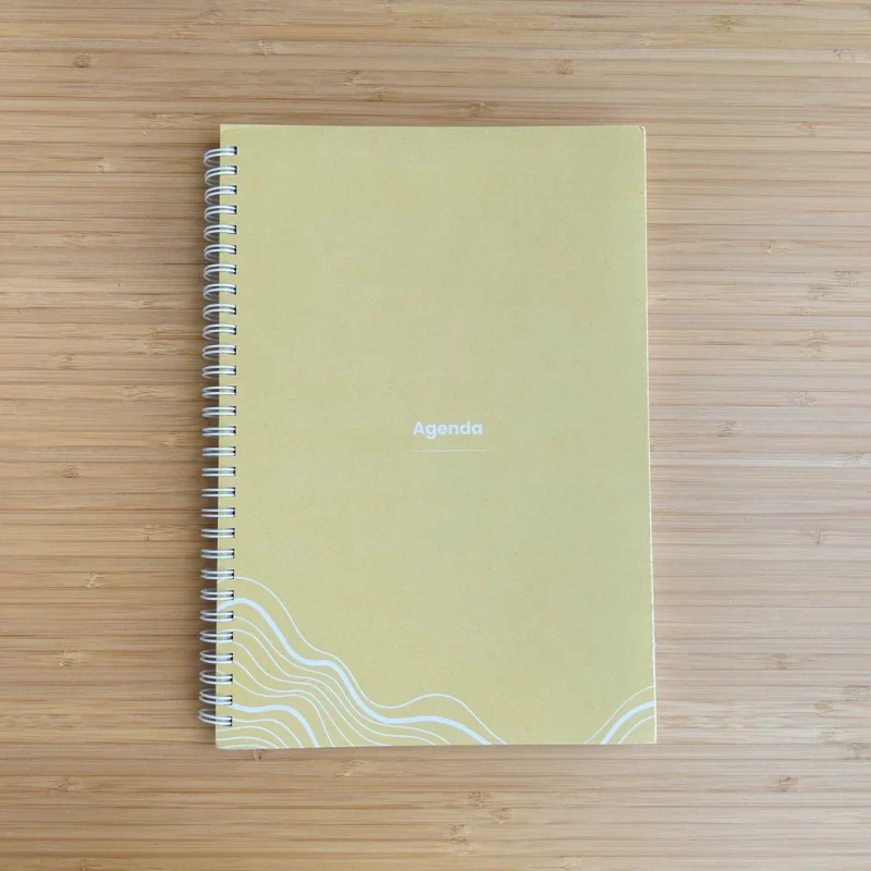 Agenda jaune non daté éco-responsable